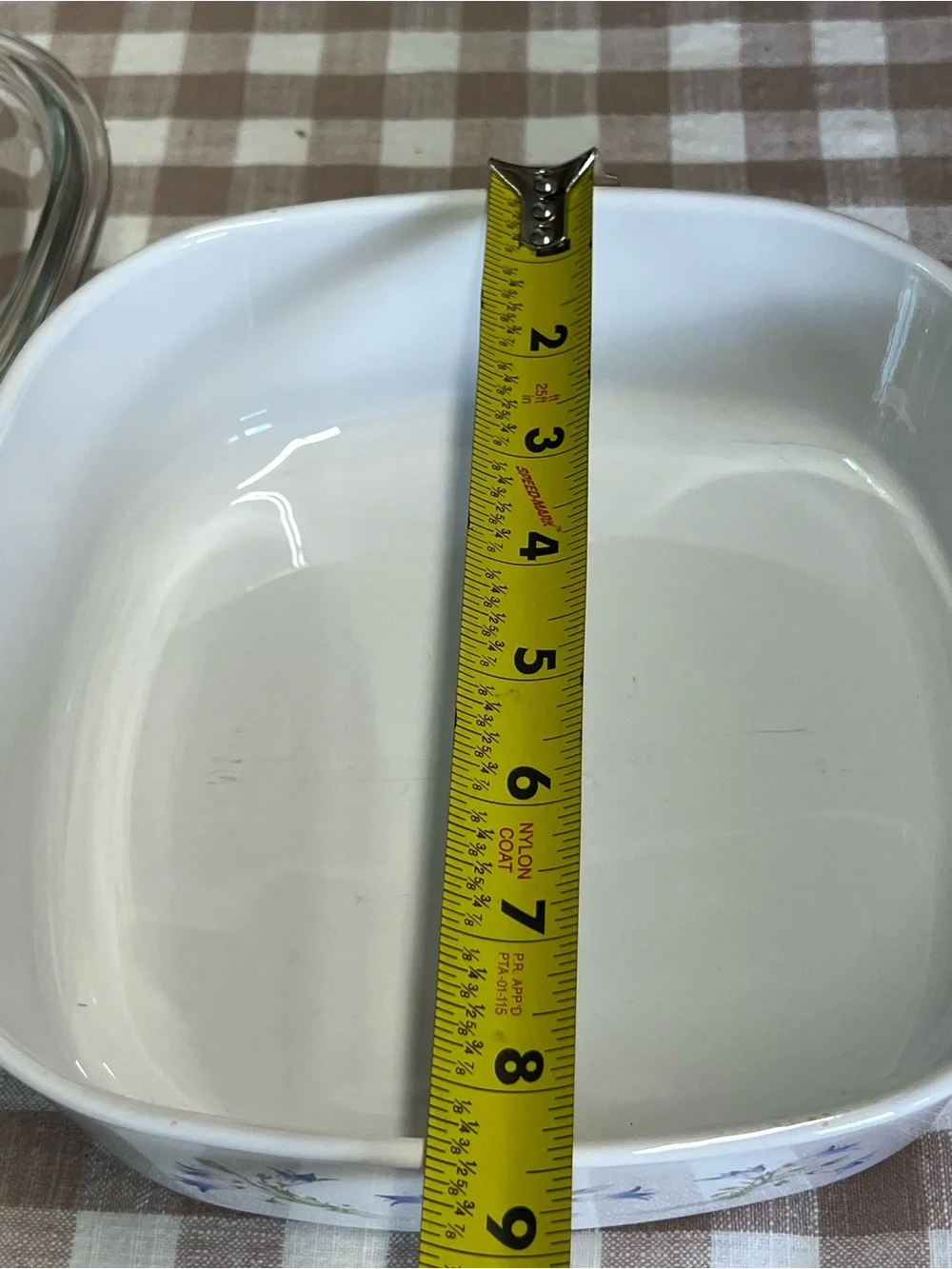 Vintage Corningware blue dusk casserole dish 2L glass lid cookware